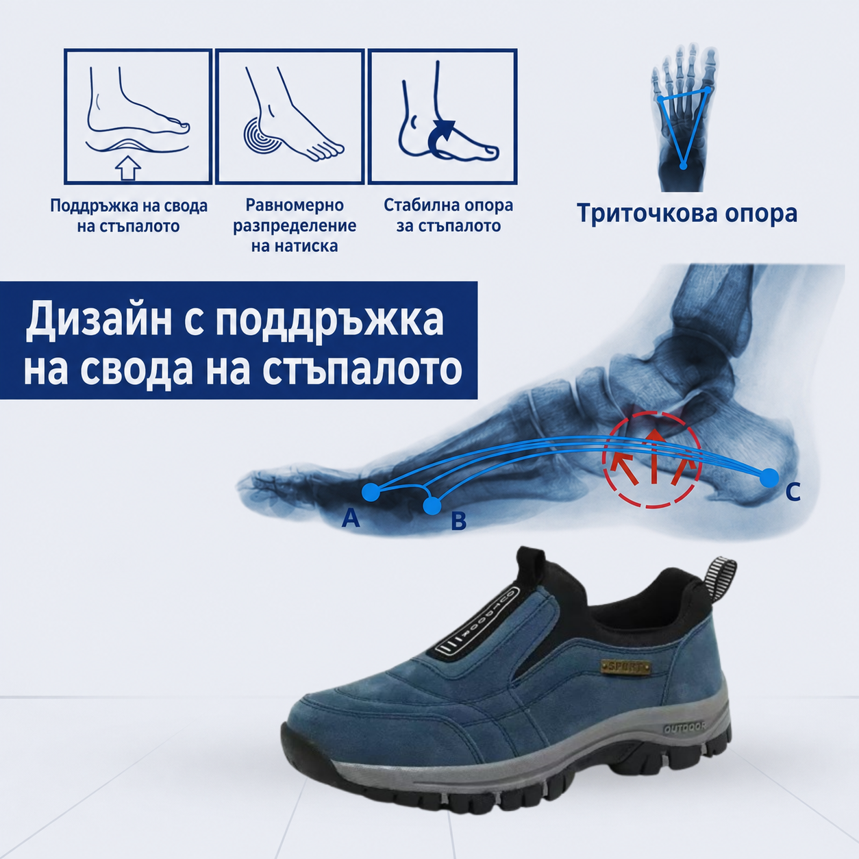 🔥 Само днес – 30% отстъпка за ограничено време! 👞 Висококачествени мъжки ортопедични обувки от велур ✅ Поддръжка на свода: облекчаване на болката в краката ✅ Ергономичен дизайн: по-малко натоварване и целодневен комфорт