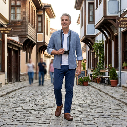 ⏰ Последен ден! 30% отстъпка!👞 Висококачествени италиански обувки от естествена кожа🐂 Ръчно шити, меки и удобни✅ Ергономична опора за свода на стъпалото, която облекчава болките в краката и осигурява комфортно ходене през целия ден.