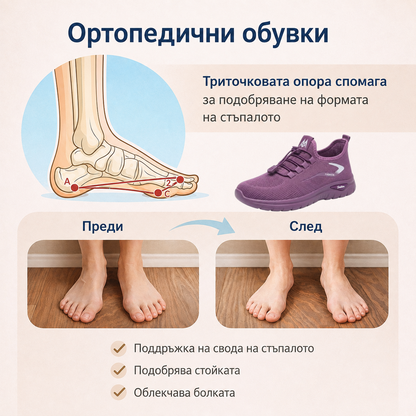 Последен ден! 30% отстъпка! ✅ Ортопедични медицински обувки, предназначени за пациенти с проблеми със стъпалата, които могат да облекчат болките в гърба, ставите и стъпалата.