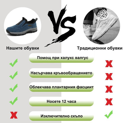 🔥 Само днес – 30% отстъпка за ограничено време! 👞 Висококачествени мъжки ортопедични обувки от велур ✅ Поддръжка на свода: облекчаване на болката в краката ✅ Ергономичен дизайн: по-малко натоварване и целодневен комфорт