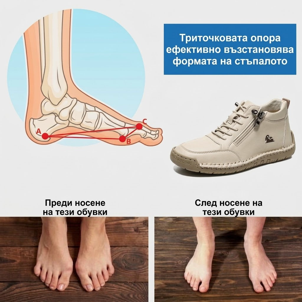 ⏰ Последен ден! 30% отстъпка! ✅ Ортопедични медицински обувки, специално предназначени за хора с проблеми със стъпалата, които могат да облекчат болките в гърба, ставите и стъпалата.