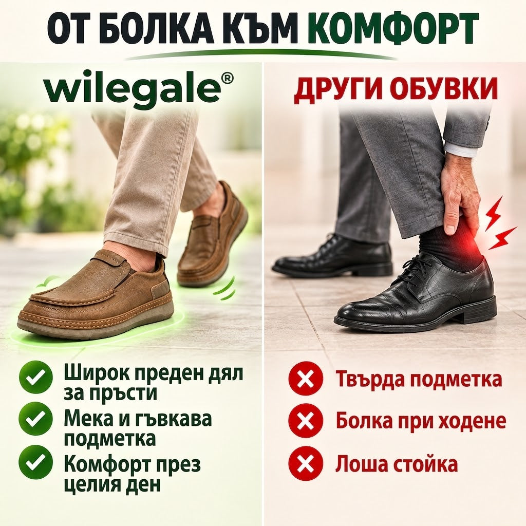 ⏰ Само днес! 30% отстъпка! ✅ Висококачествени италиански ортопедични обувки от естествена кожа, ръчно изработени, с опора за свода: намаляват натиска върху стъпалото, ергономичен дизайн, удобно ходене през целия ден.