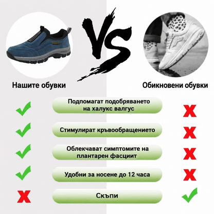 🔥 Само днес – 30% отстъпка за ограничено време! 👞 Висококачествени мъжки ортопедични обувки от велур ✅ Поддръжка на свода: облекчаване на болката в краката ✅ Ергономичен дизайн: по-малко натоварване и целодневен комфорт