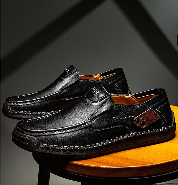 ⏰ Последен ден! 30% отстъпка!👞 Висококачествени италиански обувки от естествена кожа🐂 Ръчно шити, меки и удобни✅ Ергономична опора за свода на стъпалото, която облекчава болките в краката и осигурява комфортно ходене през целия ден.