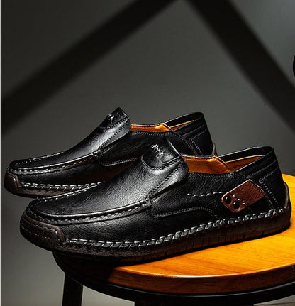 ⏰ Последен ден! 30% отстъпка!👞 Висококачествени италиански обувки от естествена кожа🐂 Ръчно шити, меки и удобни✅ Ергономична опора за свода на стъпалото, която облекчава болките в краката и осигурява комфортно ходене през целия ден.