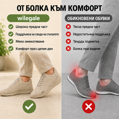 ⏰ Само днес! 30% отстъпка! ✅ Висококачествени италиански ортопедични обувки от естествена кожа, ръчно изработени, с опора за свода: намаляват натиска върху стъпалото, ергономичен дизайн, удобно ходене през целия ден.