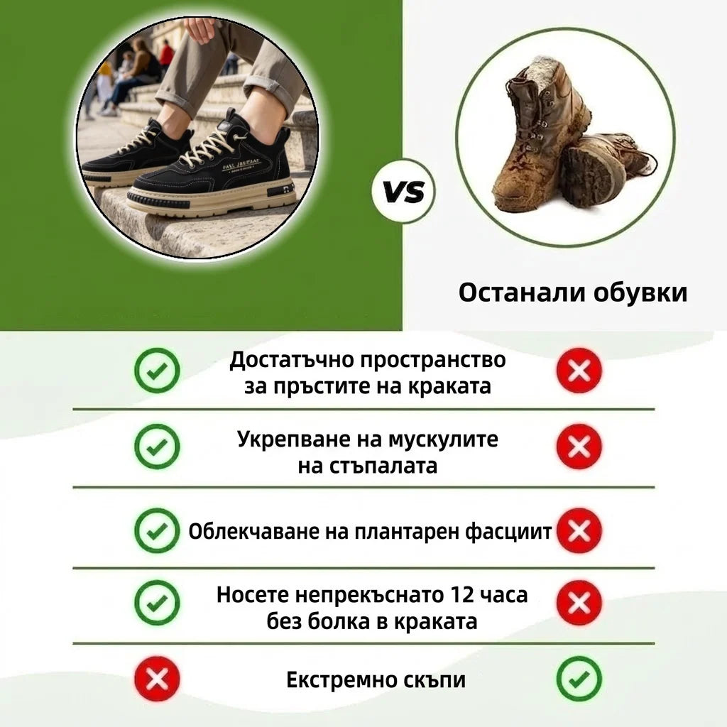 🔥 Само днес70% отстъпка за ограничено време! 👞 Висококачествени мъжки ортопедични обувки от велур ✅ Поддръжка на свода: облекчаване на болката в краката ✅ Ергономичен дизайн: по-малко натоварване и целодневен комфорт