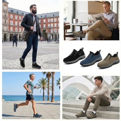 🔥 Само днес – 30% отстъпка за ограничено време! 👞 Висококачествени мъжки ортопедични обувки от велур ✅ Поддръжка на свода: облекчаване на болката в краката ✅ Ергономичен дизайн: по-малко натоварване и целодневен комфорт