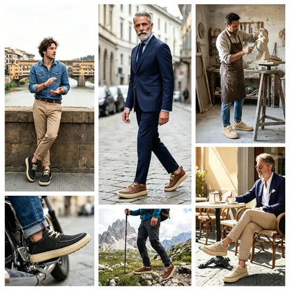 ⚡ 30% отстъпка – само за ограничено време! 👞Ръчна изработка в Италия от естествена кожа ✅ Подкрепа за свода – облекчаване на болката ✅ Омекотяване с абсорбиране на сътресенията, ергономичен дизайн, подходящи за продължително ходене.